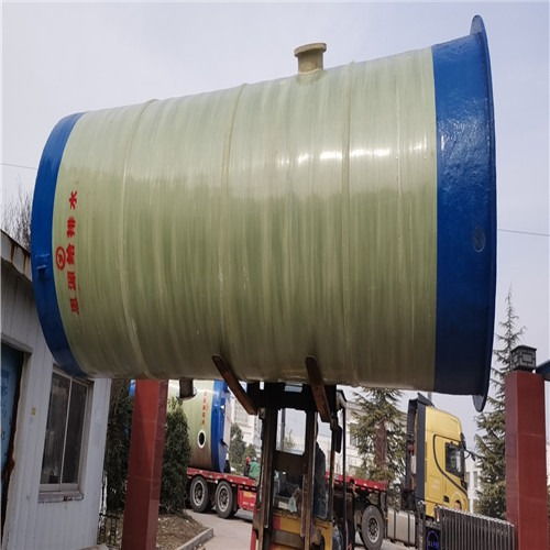 玻璃鋼一體化污水預(yù)制泵站與生物除臭箱的運(yùn)輸安裝工程